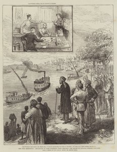 The Nile Expedition, Departure of Lord Wolseley from Ambukol, the Mudir of Dongola Bidding Good-Bye by Melton Prior